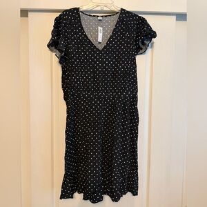 Old Navy Black and White polka dot dress XL